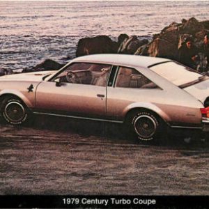 1979 BUICK CENTURY TURBO COUPE AUTOMOBILE ADV. CHROME P/C