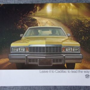 CADILLAC RANGE orig 1977 Sales Brochure - Seville Fleetwood Eldorado Coupe etc