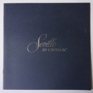 CADILLAC SEVILLE orig 1977 USA Mkt Large Format Sales Brochure