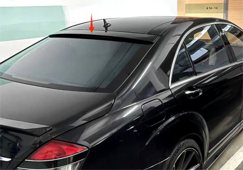 Window Roof Spoiler Wing ABS For 2007-2013 Mercedes Benz S-Class W221 Unpainted